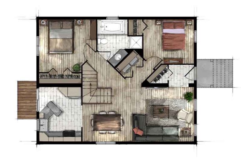 Plan 3d appartement