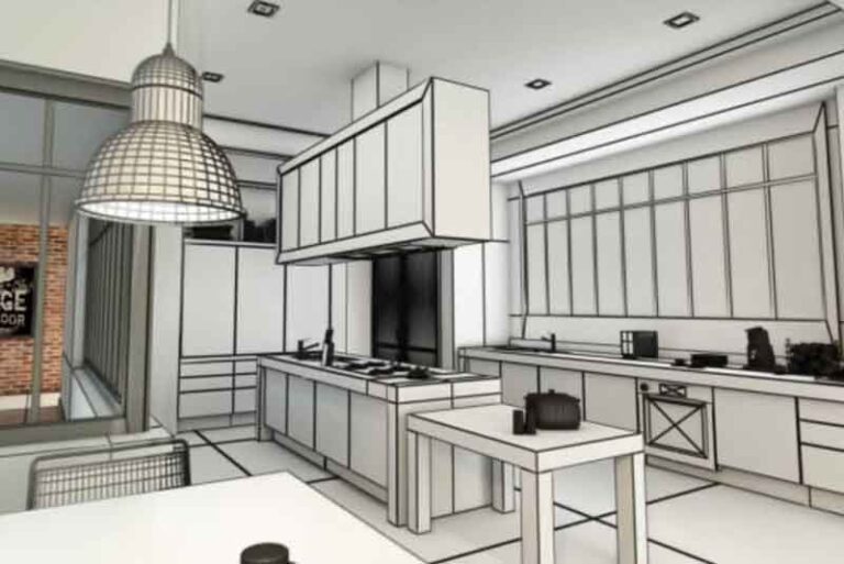 Plan 3d cuisine design