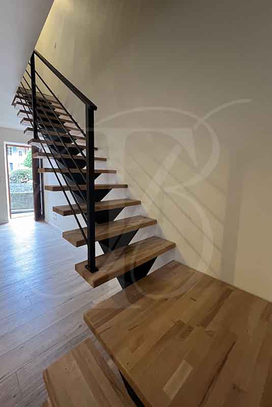 Pose d'un escalier