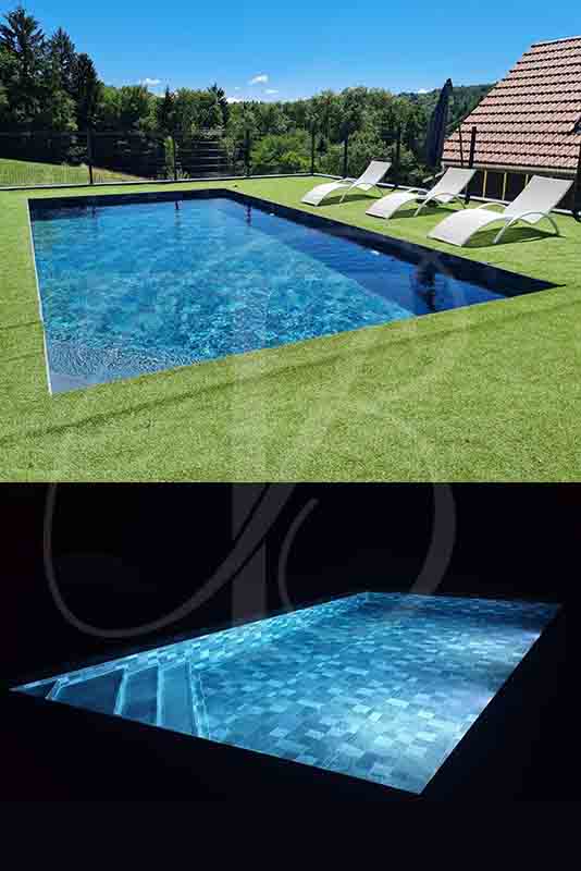 Aménagement extérieur construction d'une piscine