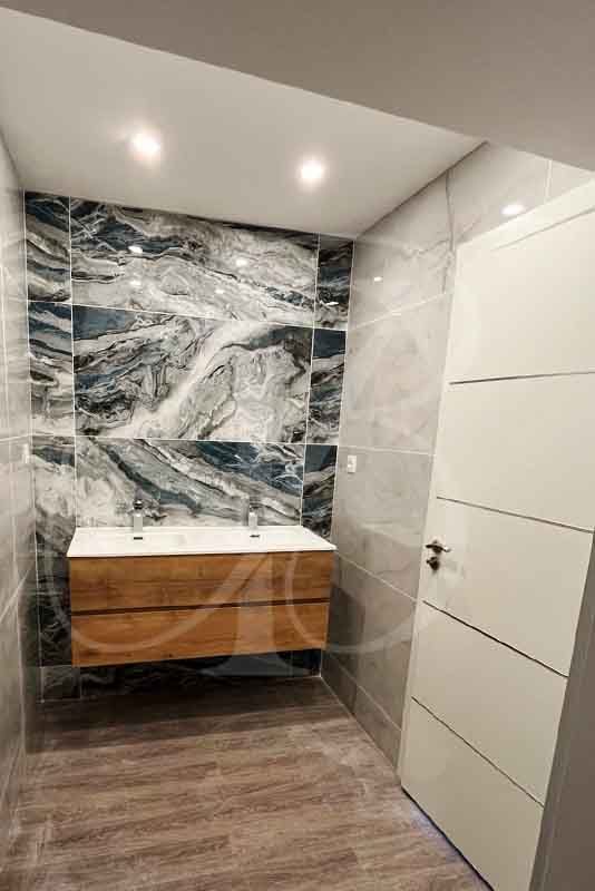 Rénovation d'une salle bain avec vasques